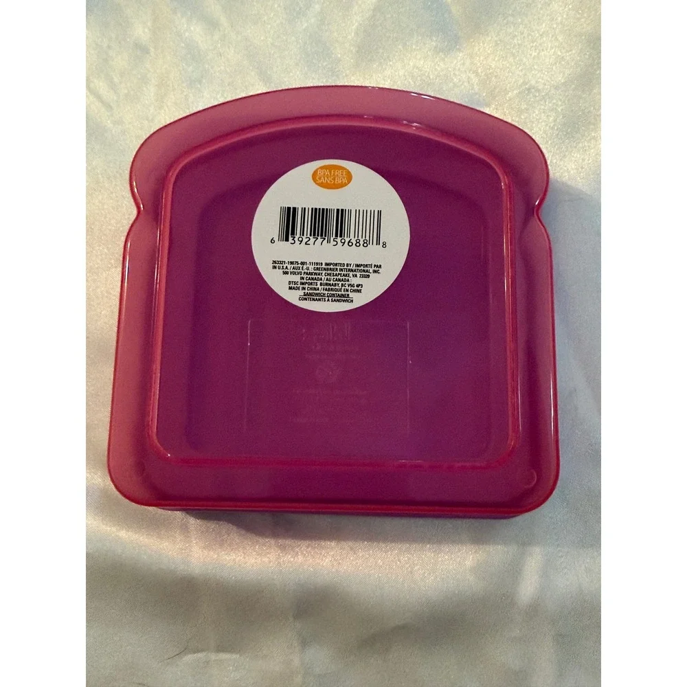 Disney Minnie Mouse Daisy Duck Sandwich Container Zak Designs Purple BPA Free
